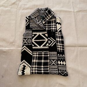 Lauren Ralph Lauren Southwestern Cotton Knit Vest Size XS